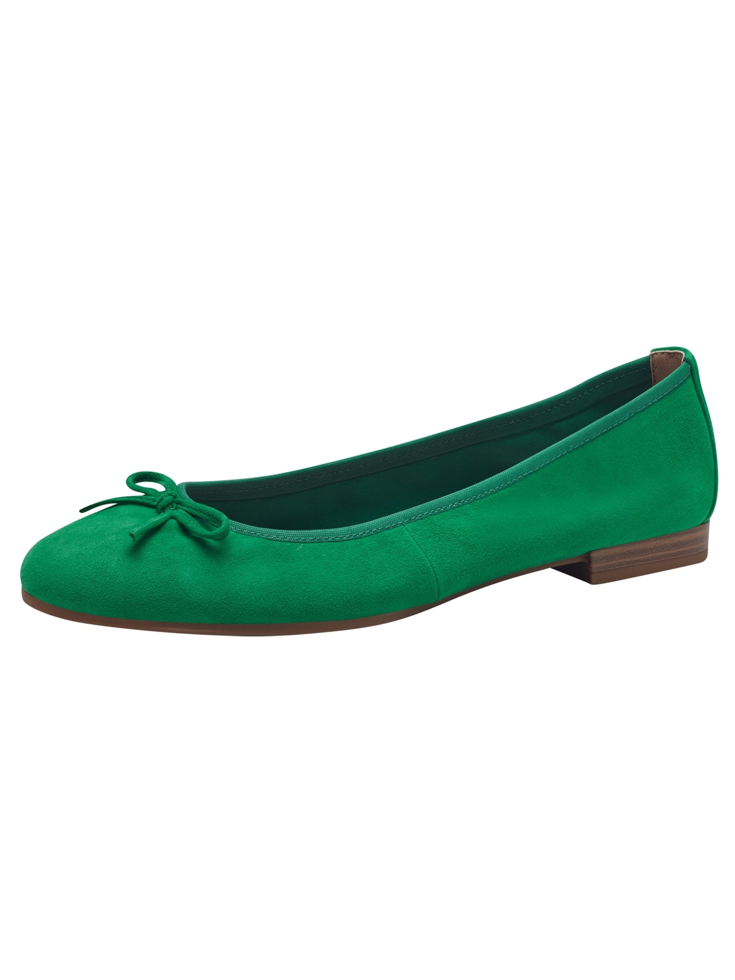 Tamaris Ballerina in Groen: voorkant