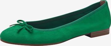 Ballerines TAMARIS en vert : devant