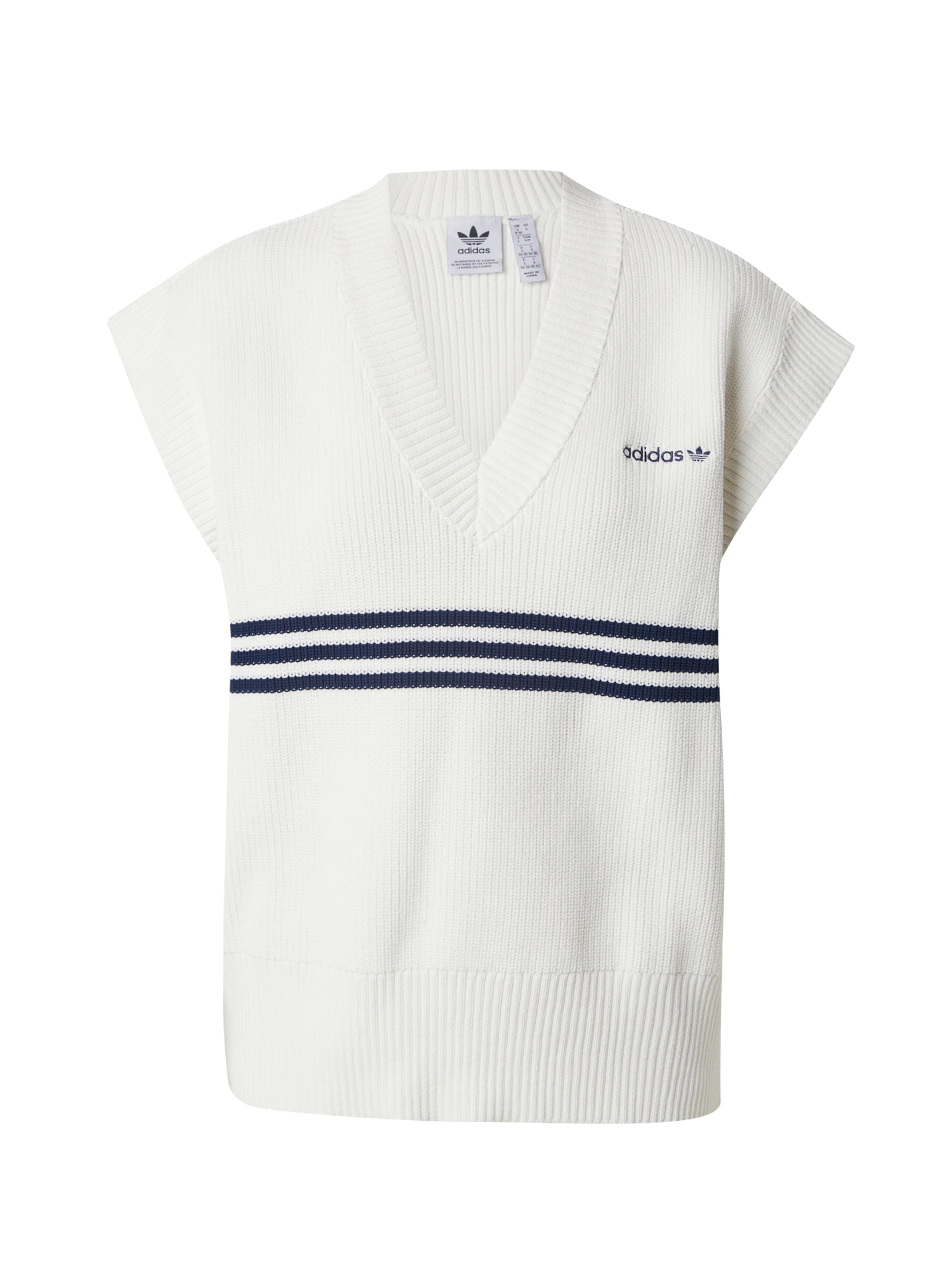 ADIDAS ORIGINALS Pullunder in Weiß: Vorderseite