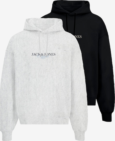 L dydžio Megztinis be užsegimo 'JORBillyburg' iš JACK & JONES, spalva – margai pilka / juoda, Prekių apžvalga