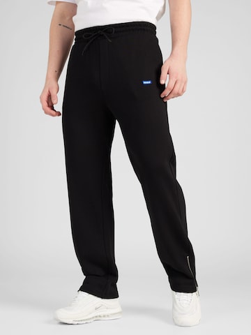 Regular Pantalon 'Nanetti' HUGO Blue en noir : devant