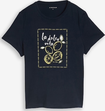 TOM TAILOR Shirt in Blue: front