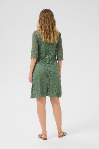 Cream Dress 'Pria' in Green