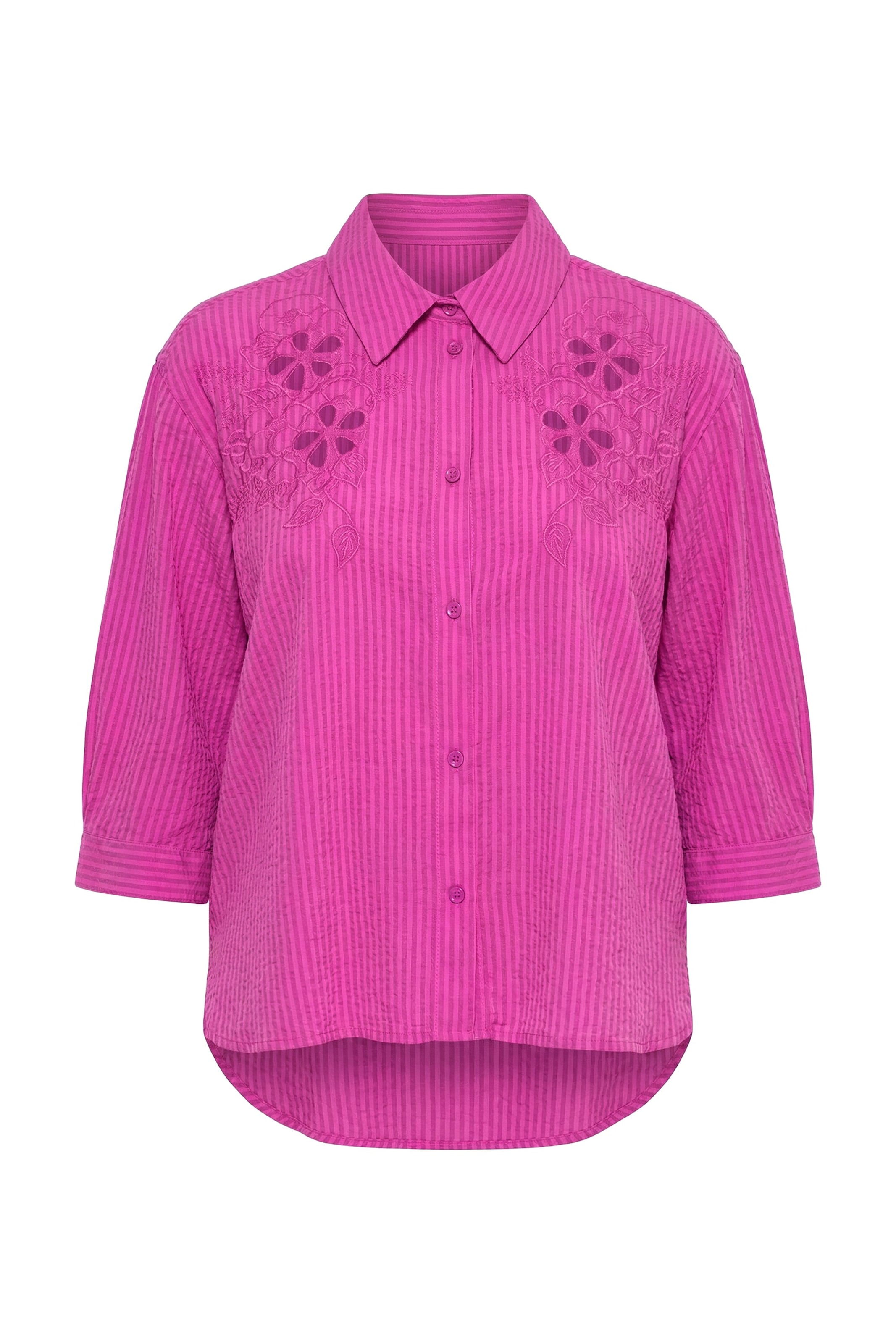 Ulla Popken Blouse in Pink: front