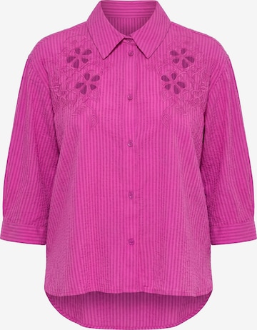 Ulla Popken Blouse in Pink: front