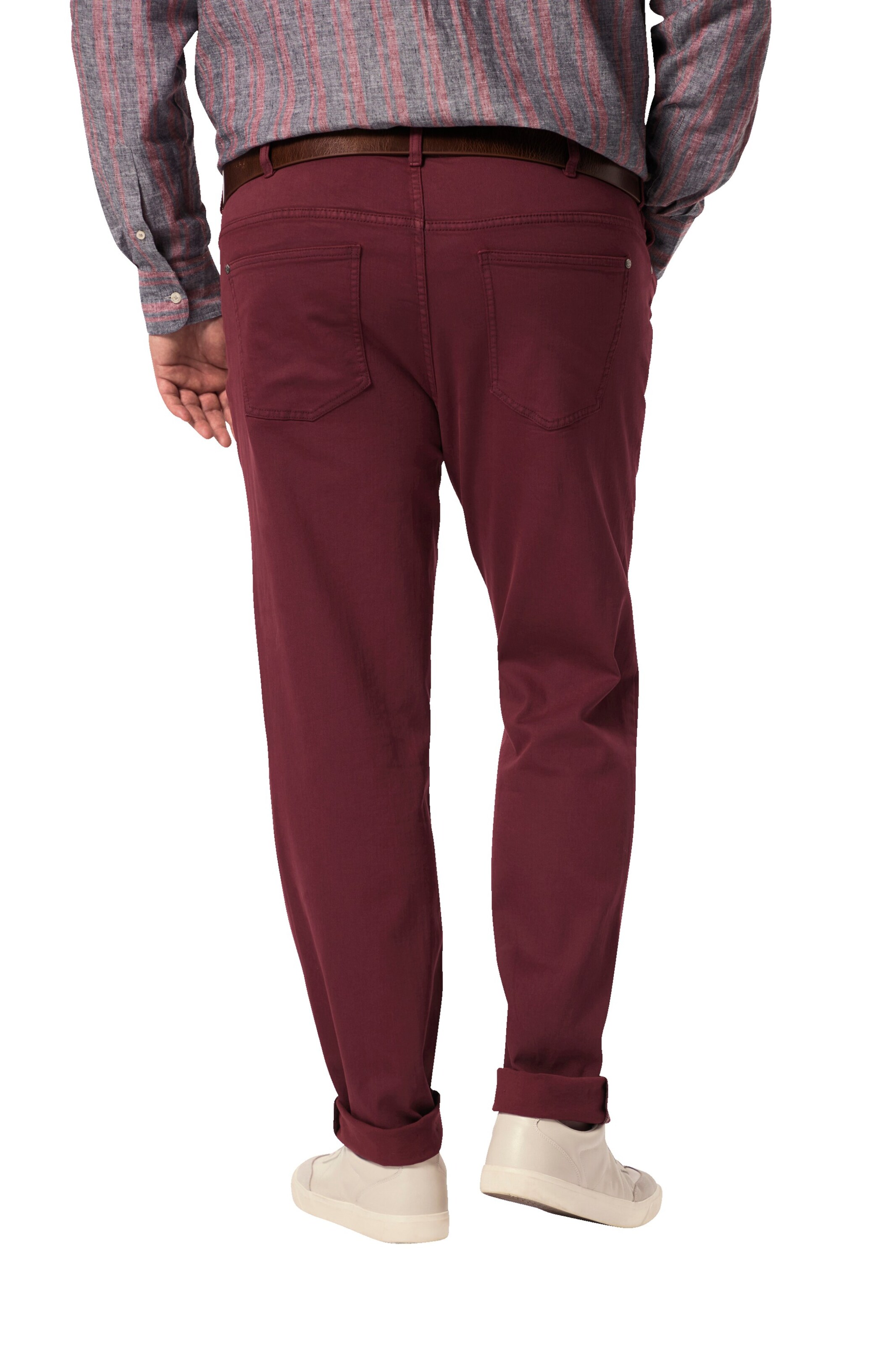 Men Plus Regular Jeans in Red