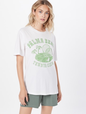 T-shirt 'Ellie' Gina Tricot en blanc : devant