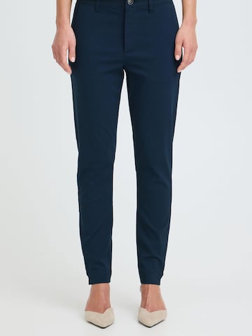 Coupe slim Pantalon ' OXKeily ' Oxmo en bleu : devant