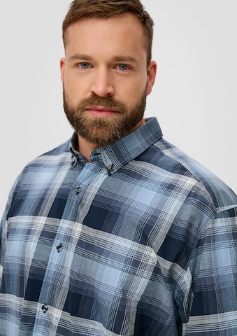 s.Oliver Men Big Sizes Regular Fit Hemd in Blau