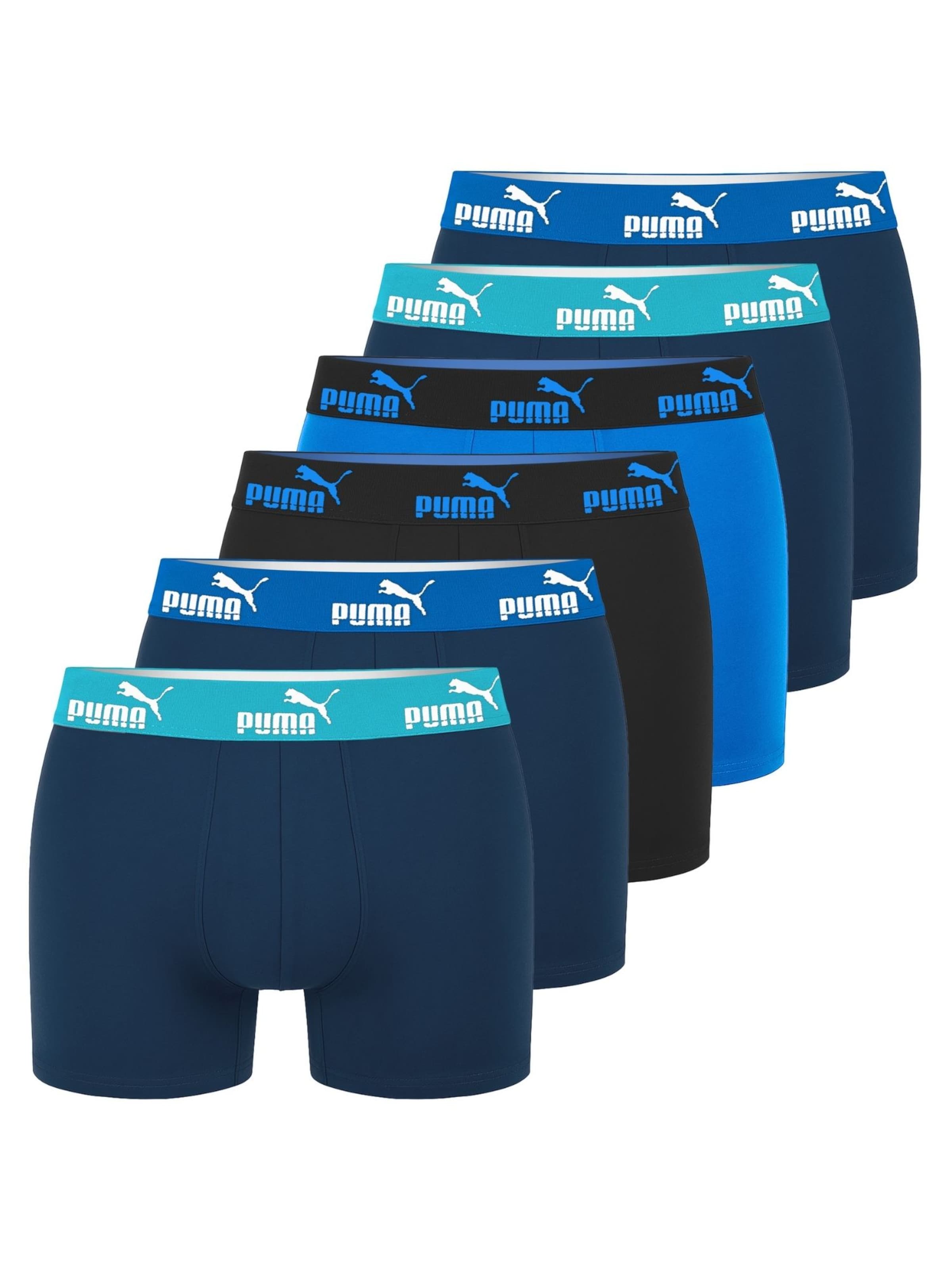 Boxers PUMA en bleu : devant