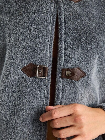 Bianco Lucci Veste mi-saison en S en anthracite, Vue avec produit