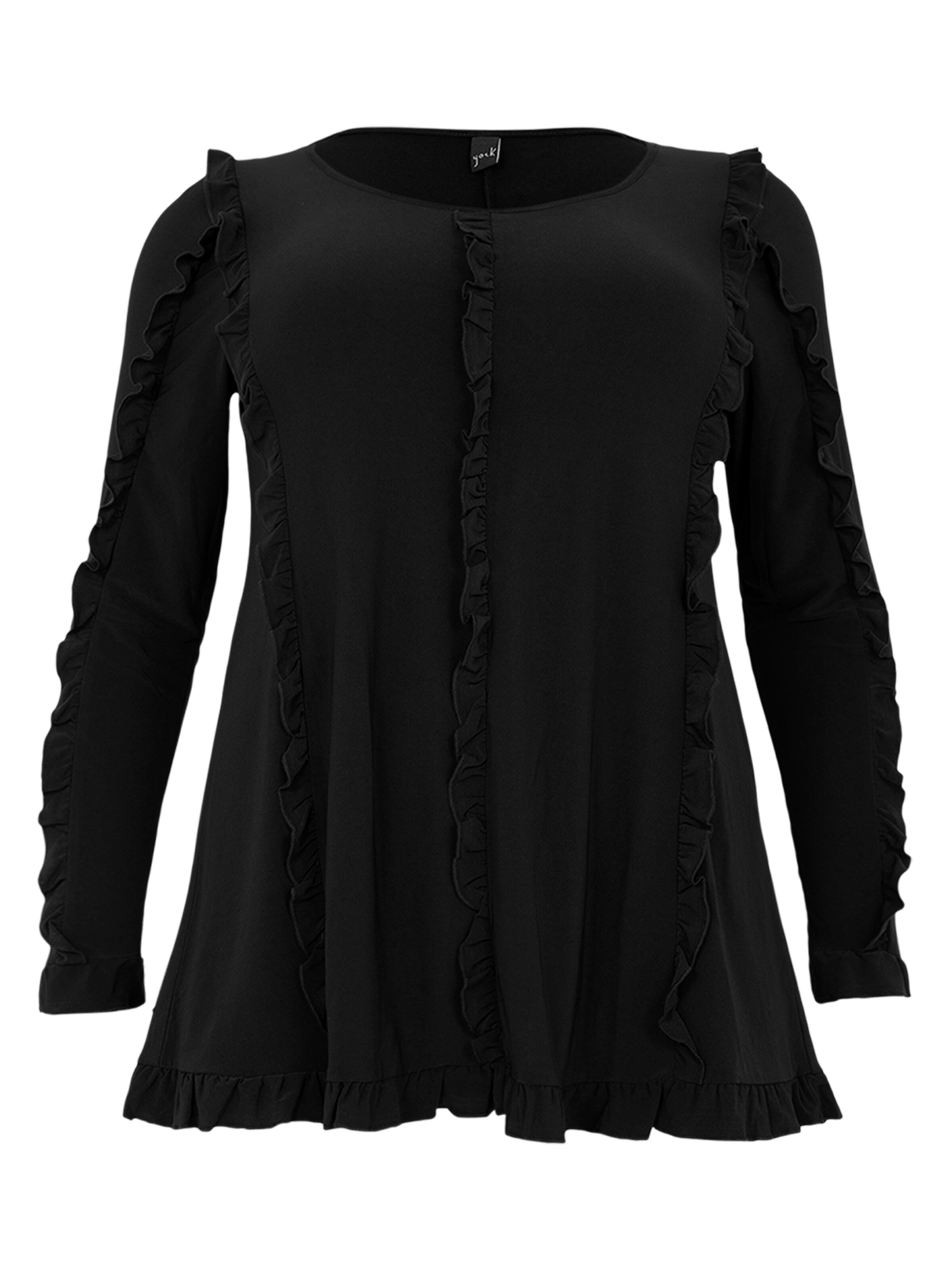 YOEK Shirt in Black: front