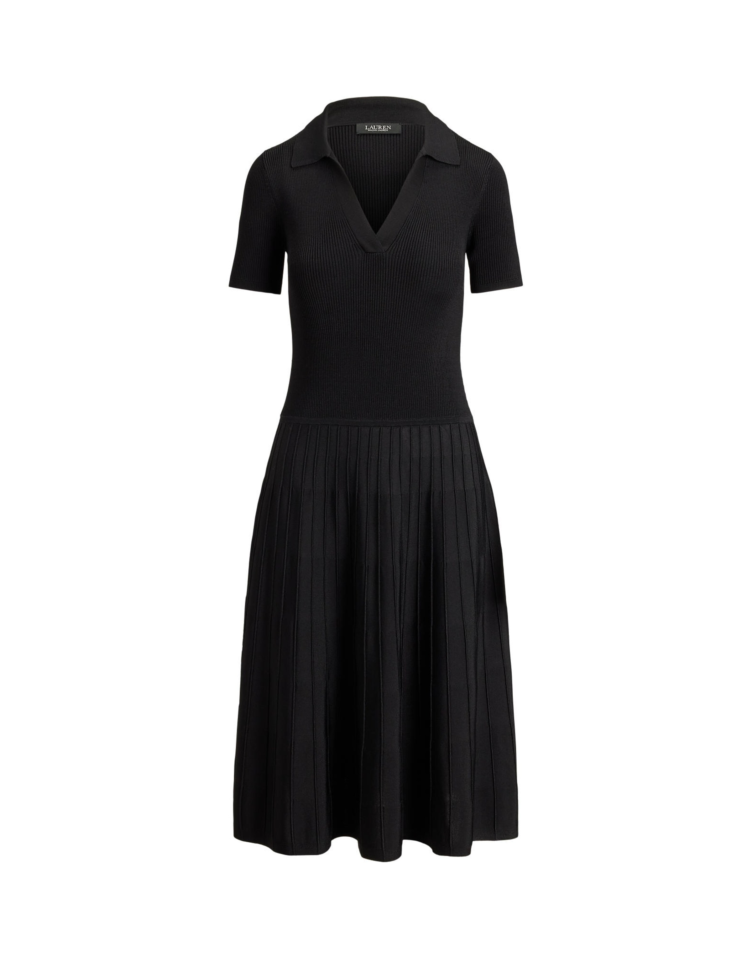 Rochie tricotat de la Lauren Ralph Lauren pe negru: față