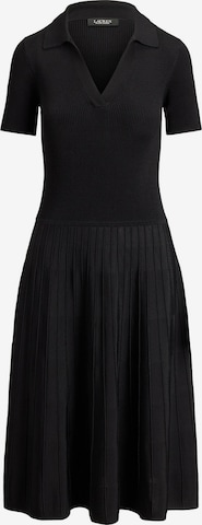 Rochie tricotat de la Lauren Ralph Lauren pe negru: față