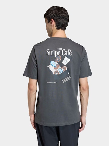 ADIDAS SPORTSWEAR Funkcionalna majica 'DONUT' | siva barva: sprednja stran