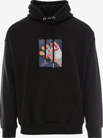 DIESEL Sweatshirt 'S-UMMER-A84' in Black: front