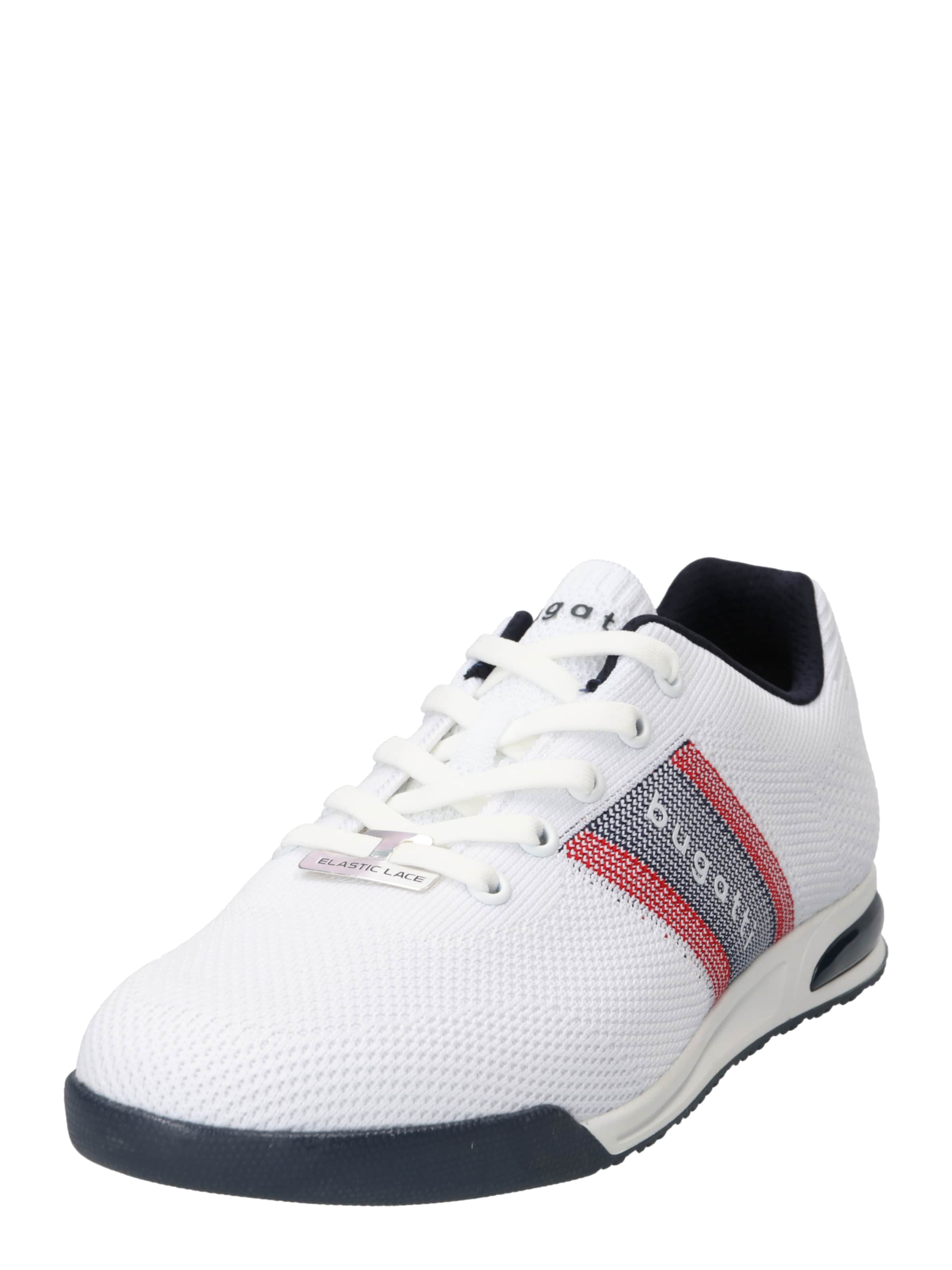 bugatti Σνίκερ χαμηλό 'Trevor' σε λευκό: μπροστά