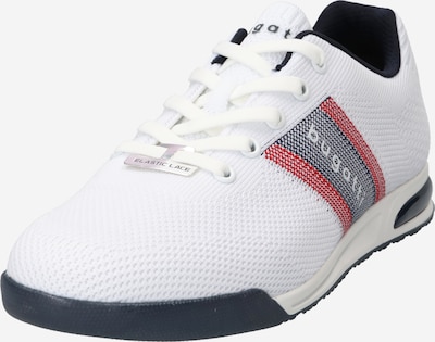 bugatti Sneaker 'Trevor' in grau / rot / weiß, Produktansicht
