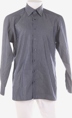 Yorn Button Up Shirt in L in Blue: front