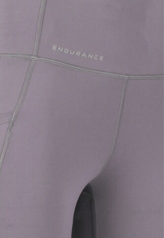 ENDURANCE Skinny Sportshorts 'Tathar' in Lila