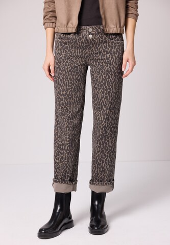 STREET ONE Regular Jeans 'Amalia' in Brown: front