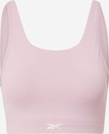 Bustier Soutien-gorge de sport Reebok en violet : devant