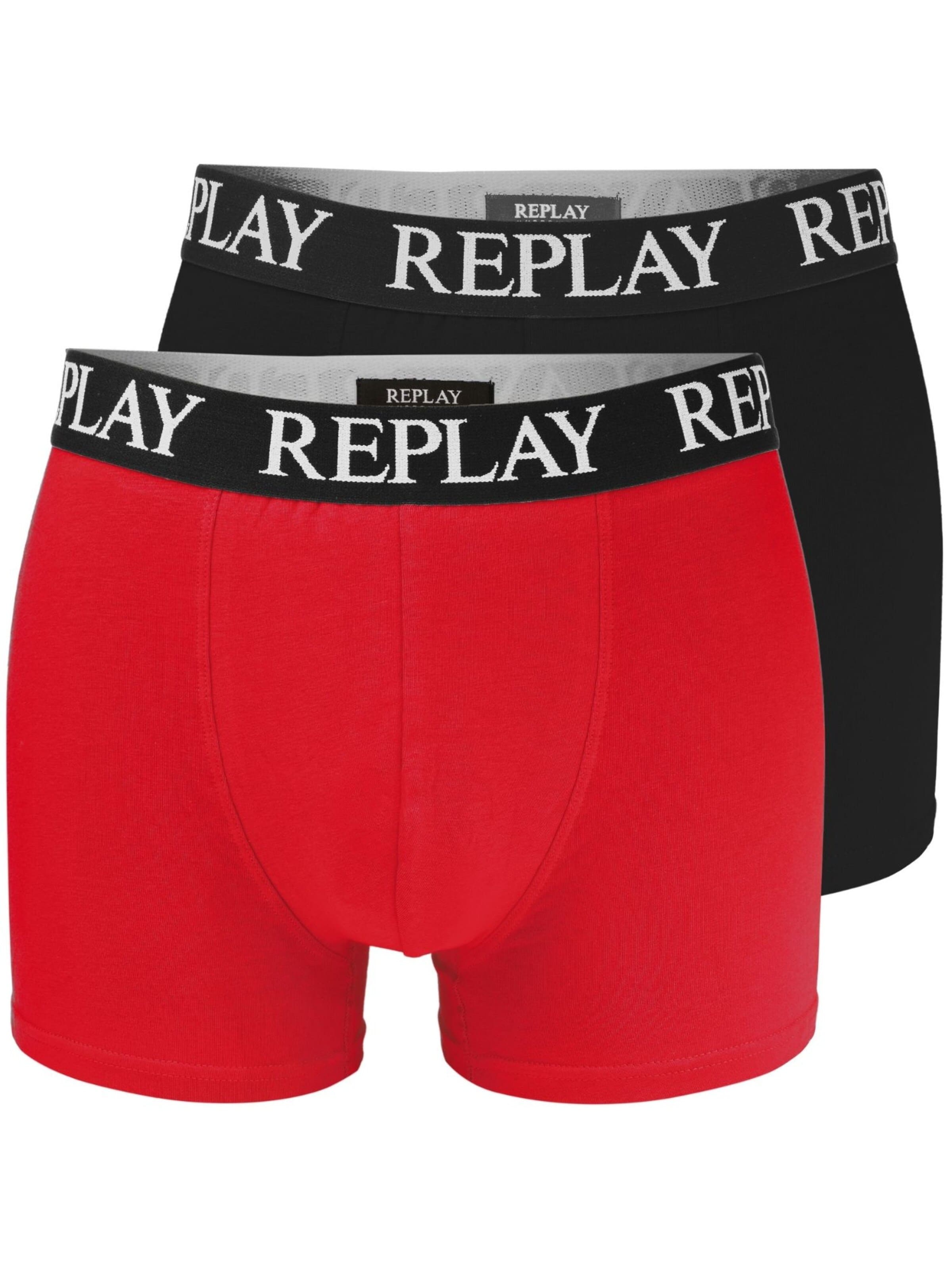 Pantaloncini intimi sportivi di REPLAY in rosso: frontale
