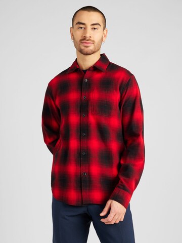 GAP Regular fit Button Up Shirt in Black: front