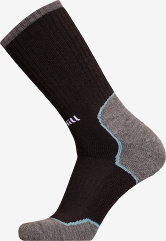 UphillSport Athletic Socks in Black: front