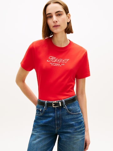 TOMMY HILFIGER Тениска 'TILT' в оранжево: отпред