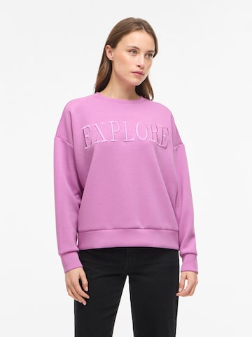 VILA Sweatshirt 'VIReflect' i pink: forside