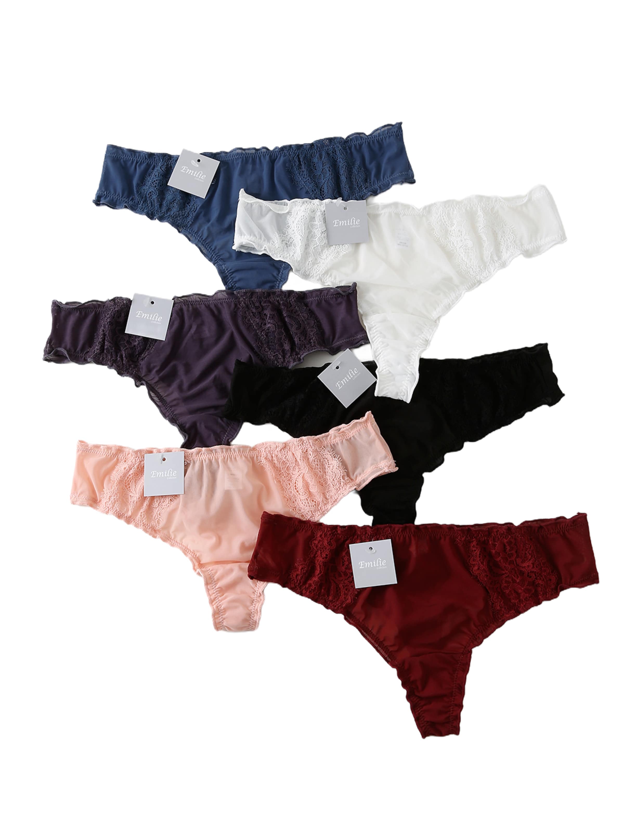 Emilie collection Thong in Mixed colors