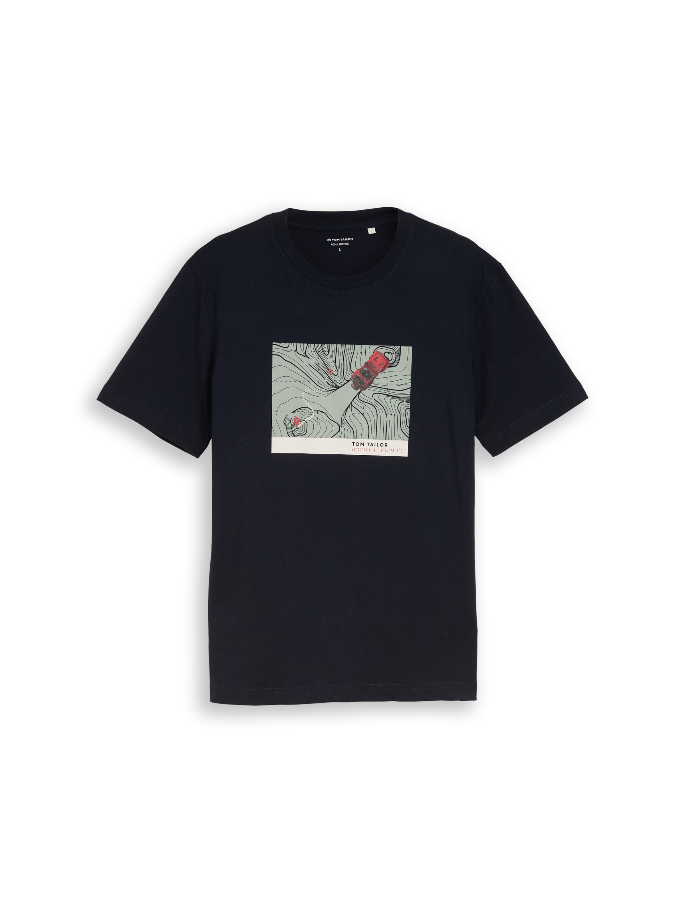 TOM TAILOR Shirt in Blue: front