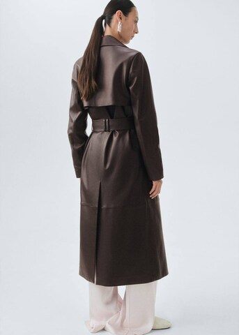 MANGO Between-Seasons Coat 'Brera' in Brown