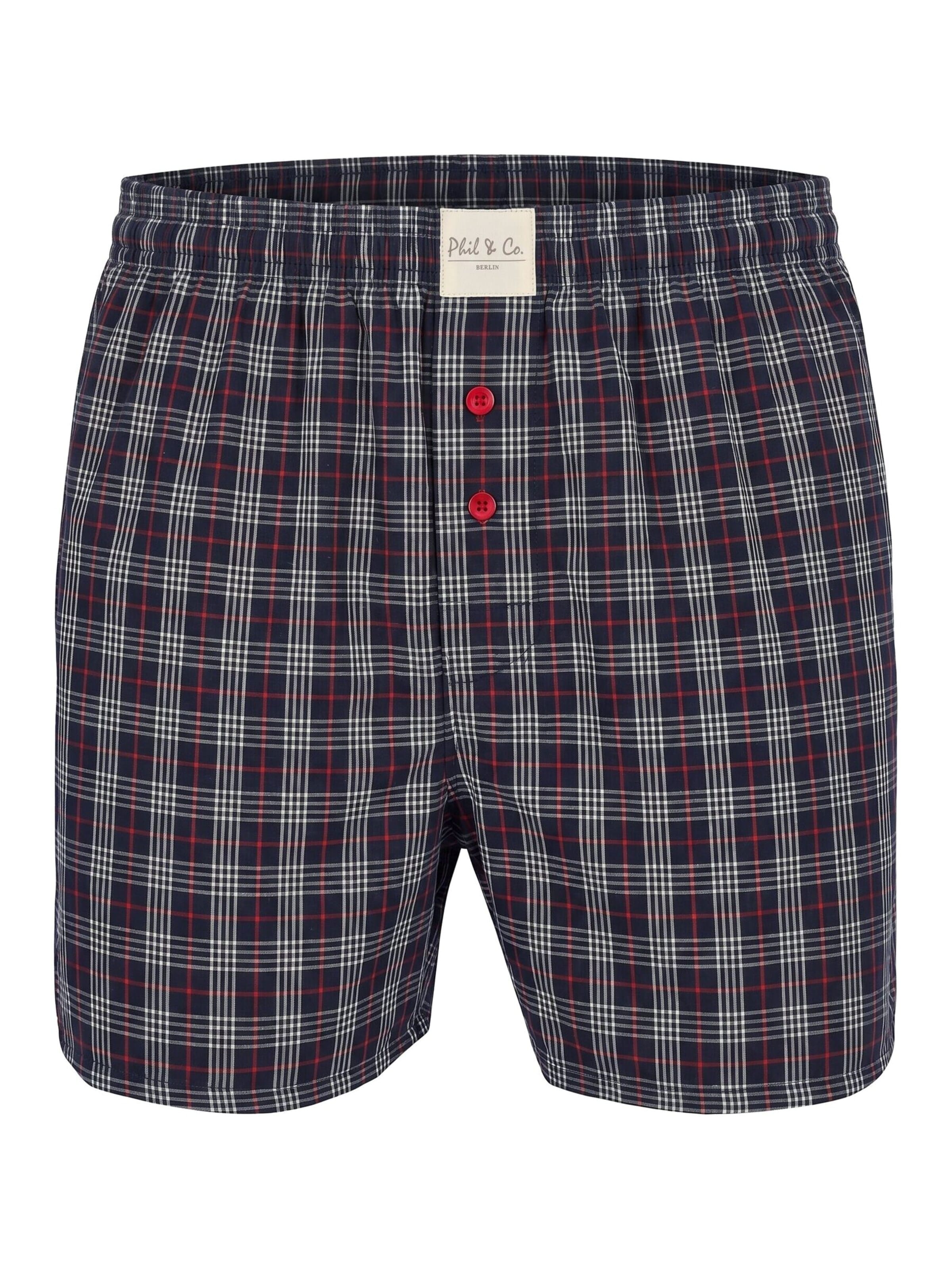 Phil & Co. Berlin Boxershorts 'Phil & Co. Berlin Men's Woven Boxers 12 Pack – Loose Fit Boxer Shorts – 60% Cotton & 40% Polyester – Breathable, Wrinkle-Resistant & Easy Care' in Gemengde kleuren