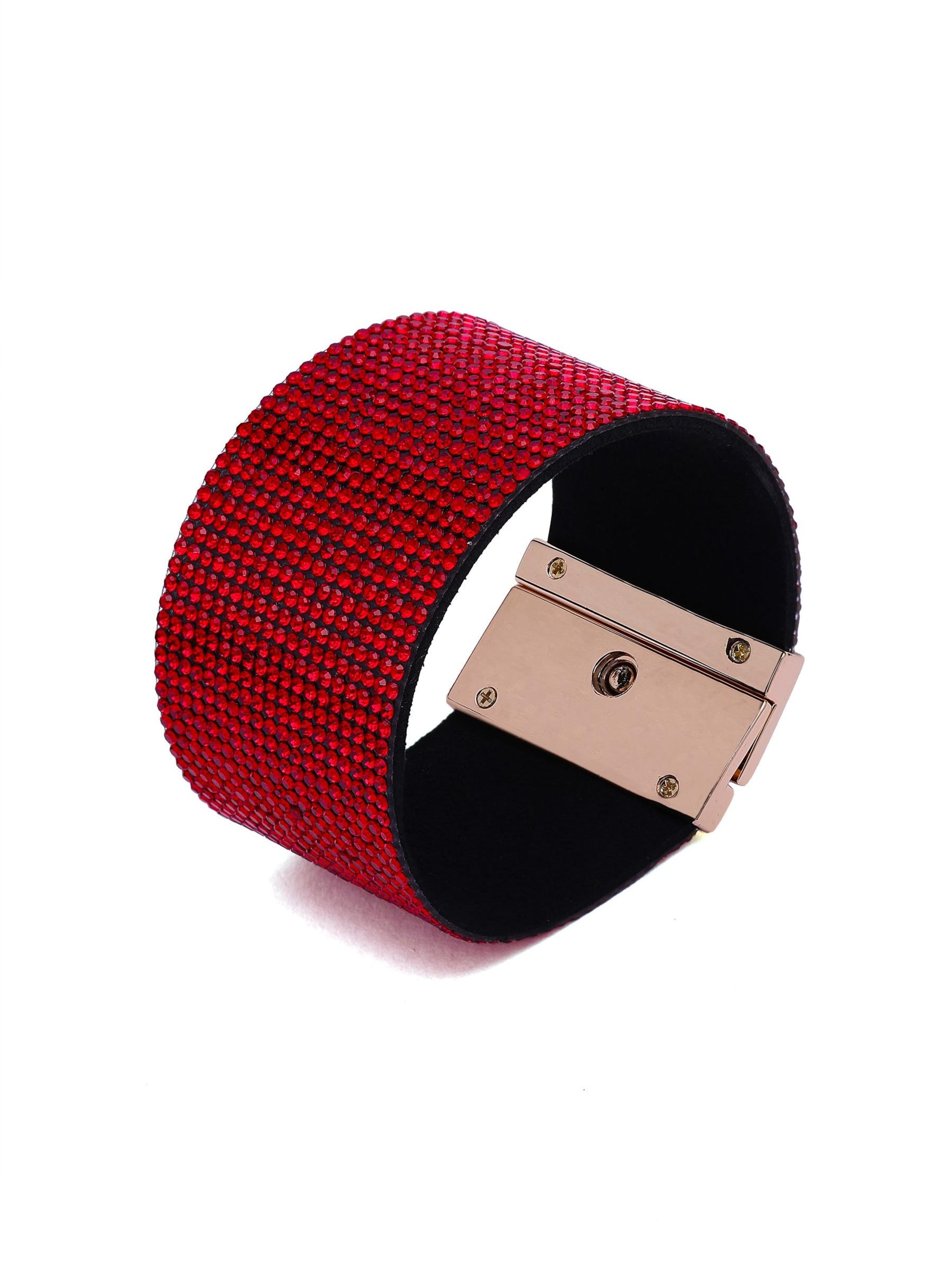 Braccialetto 'Diva' di AVANT-GARDE PARIS in rosso: frontale