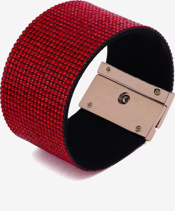 Braccialetto 'Diva' di AVANT-GARDE PARIS in rosso: frontale