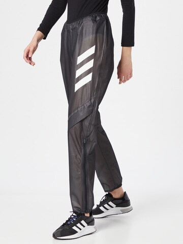 ADIDAS TERREX Tapered Workout Pants 'Agravic 2.5-Layer Rain' in Black: front