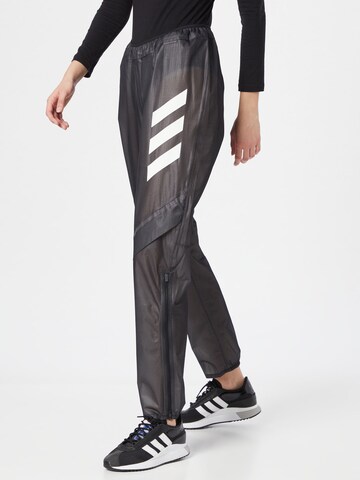 ADIDAS TERREX Tapered Sportbroek 'Agravic 2.5-Layer Rain' in Zwart: voorkant