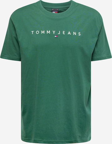 Tommy Jeans Футболка в Зеленый: спереди