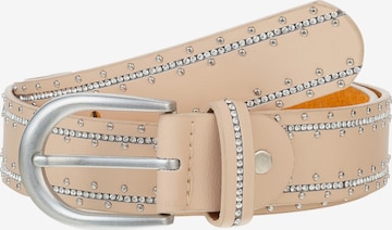 Leslii Belt in Beige: front