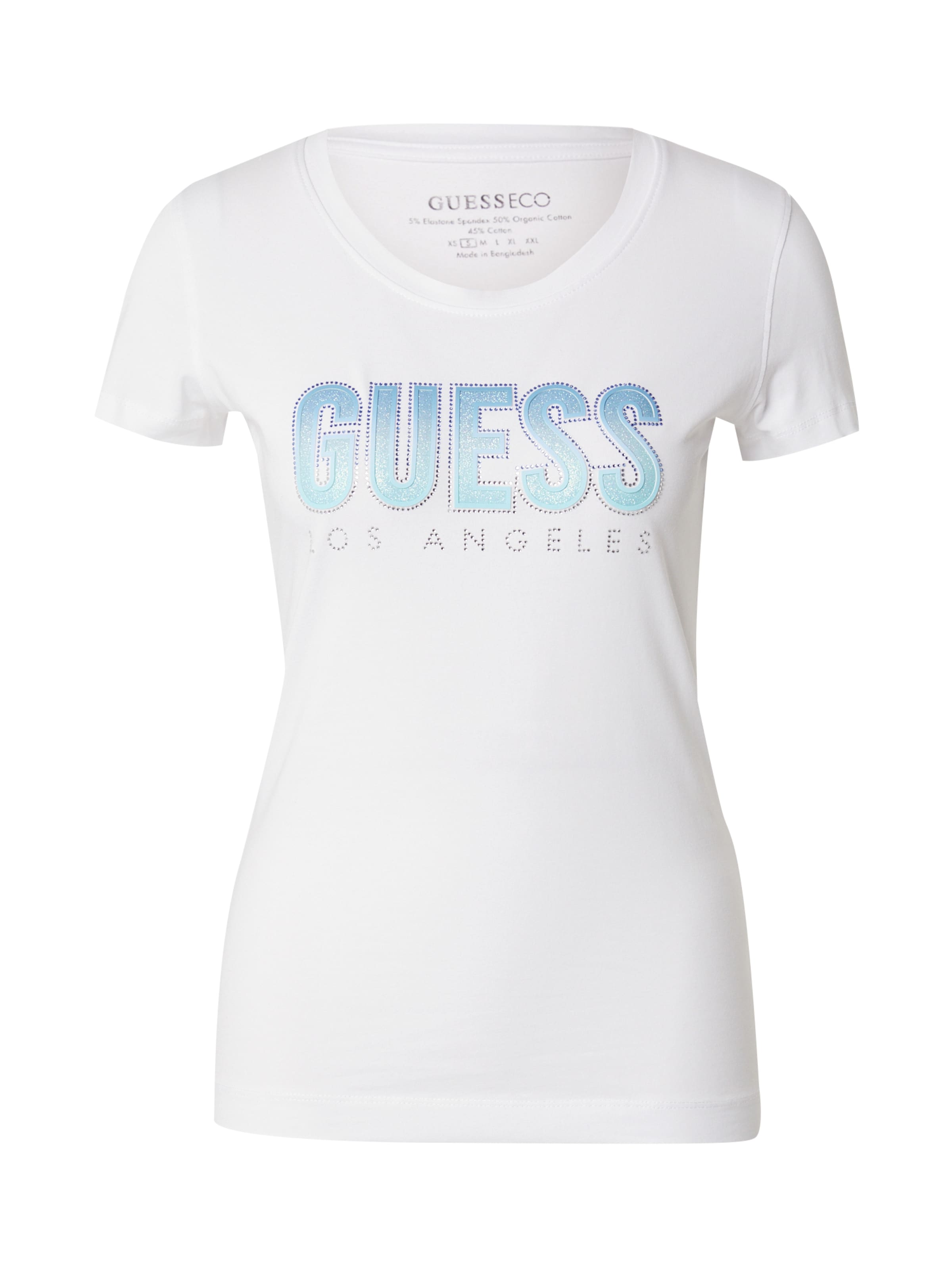 GUESS Μπλουζάκι σε λευκό: μπροστά