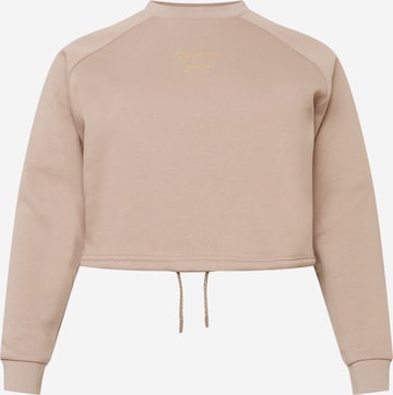 Guido Maria Kretschmer Curvy Sweatshirt 'Maggie' in Bruin: voorkant