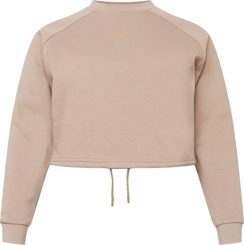 Guido Maria Kretschmer Curvy Collection Sweatshirt 'Maggie' inspired by Cita in Braun Guido Maria Kretschmer Curvy Collection Sweatshirt 'Maggie' inspired by Cita in Braun