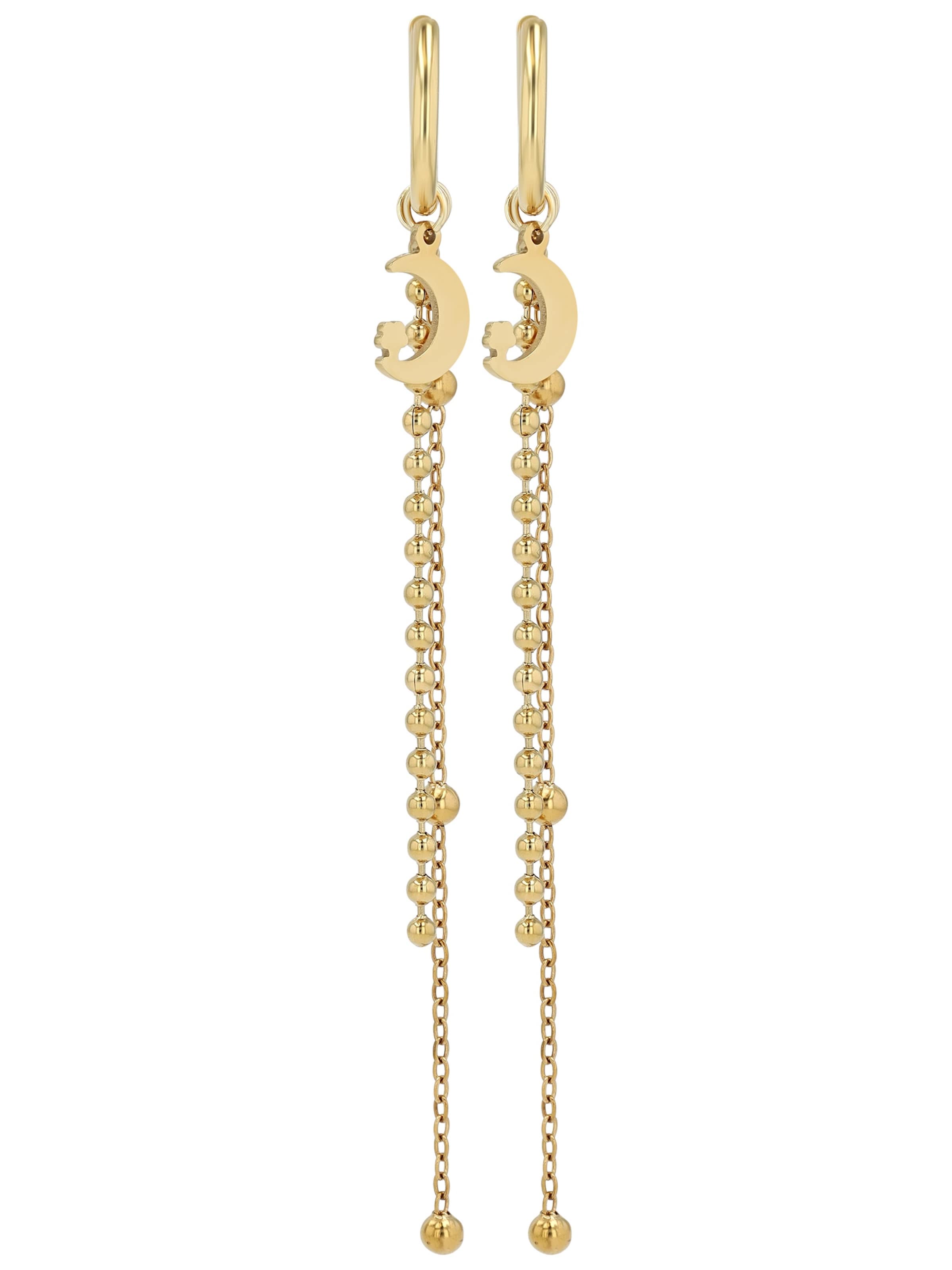 Akzent Earrings 'Lusine, langlebig' in Gold: front