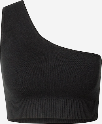 Cotton On Knitted Top in Black: front