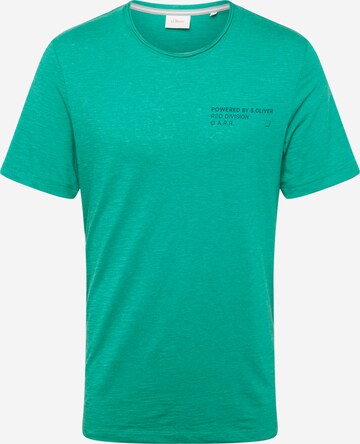 T-Shirt s.Oliver en vert : devant