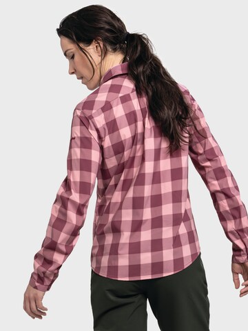 Schöffel Athletic button up shirt 'Silba' in Pink