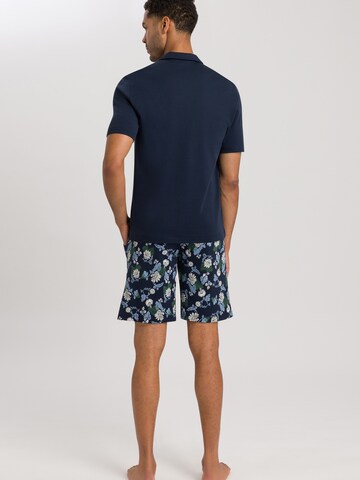 Hanro Short Pajamas ' Night & Day ' in Blue