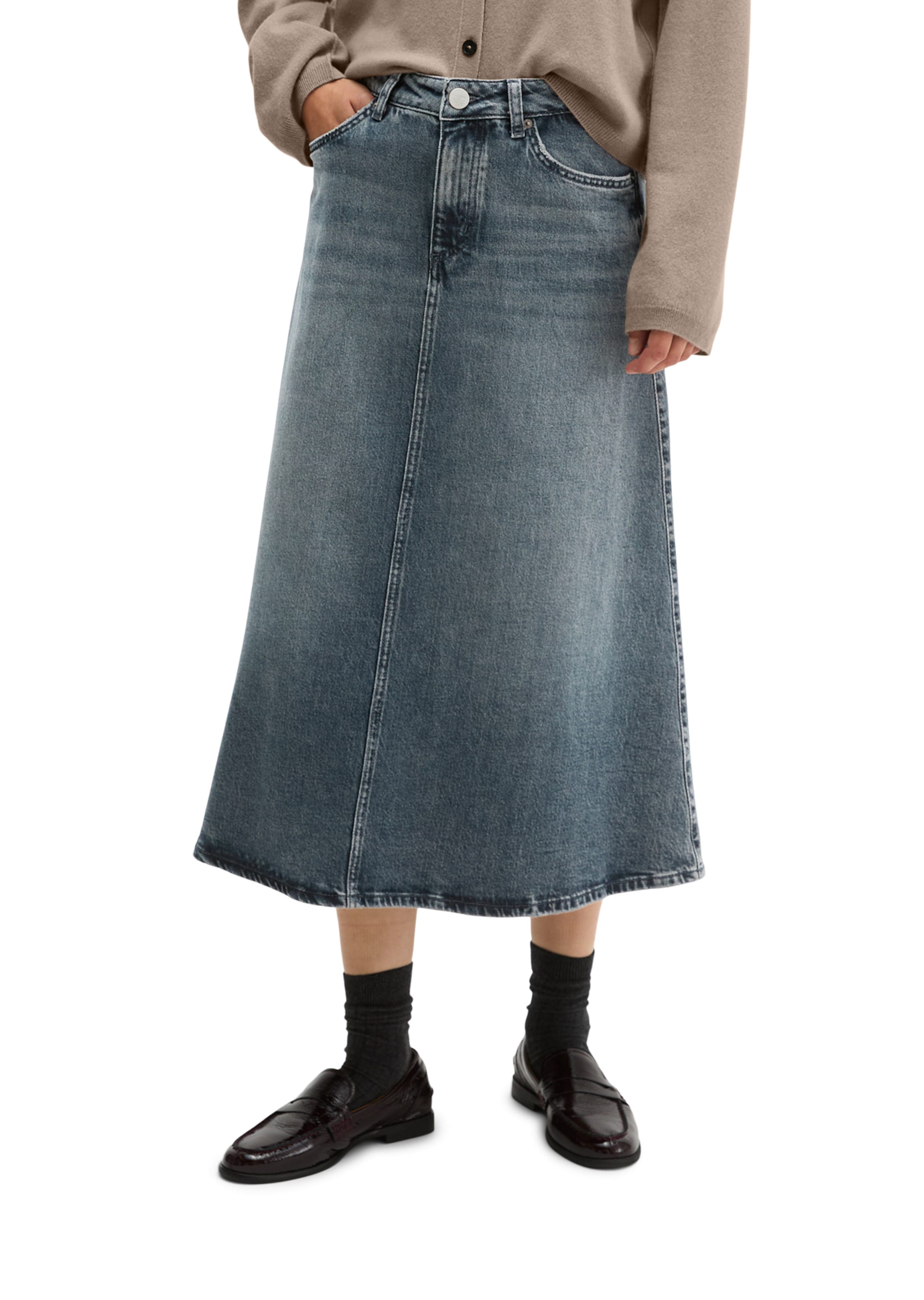 Jupe Marc O'Polo en gris : devant